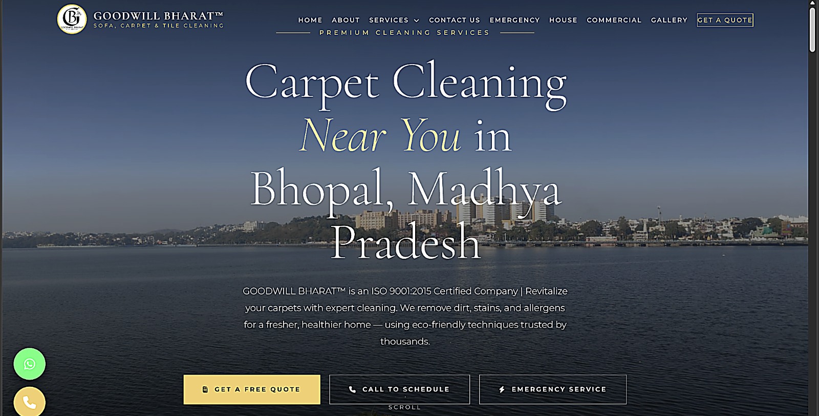 Static website for electrician business India